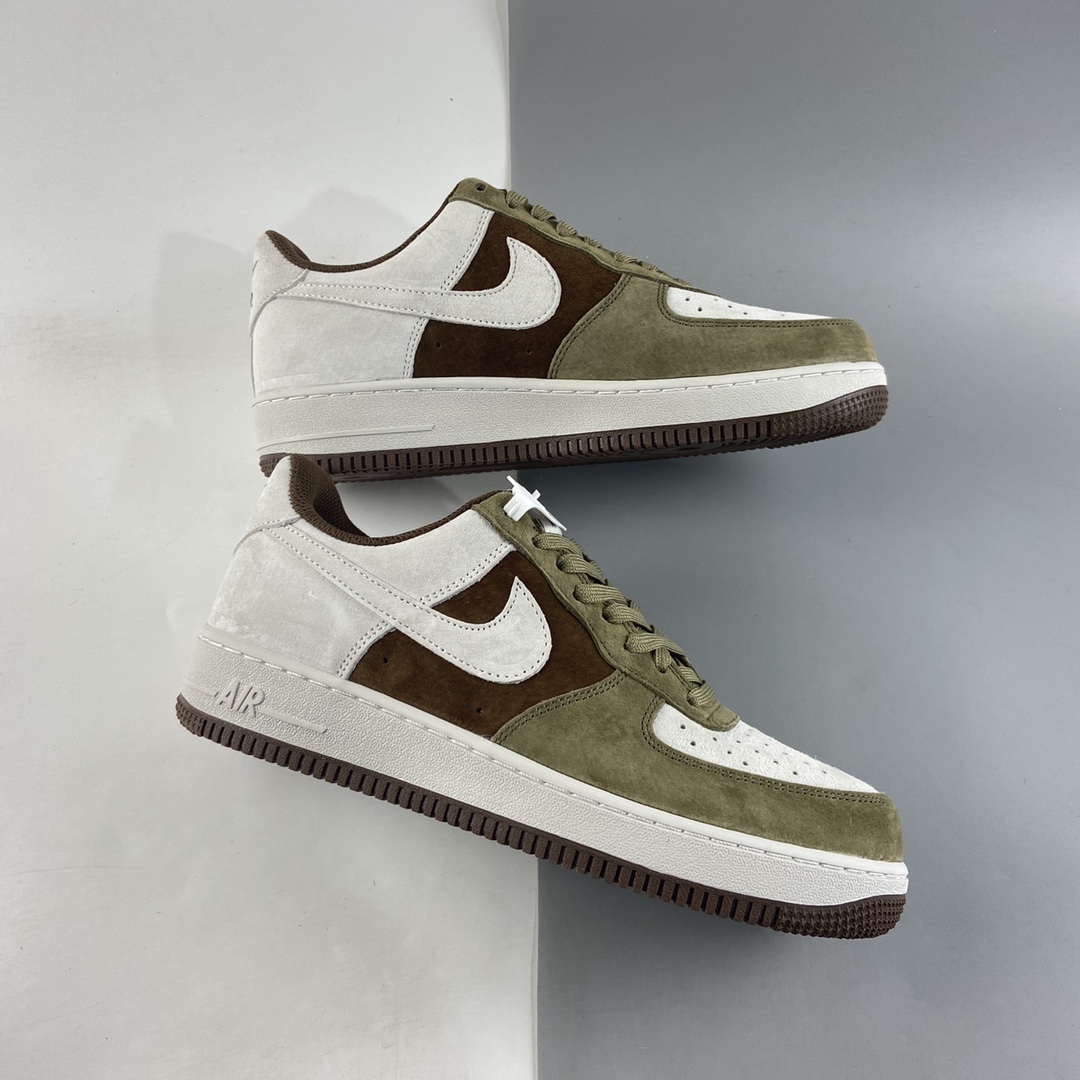 P240  NIKE Air Force 1’07 Low ”麂皮巧克力” 空军一号低帮休闲板鞋 DB2260-199
