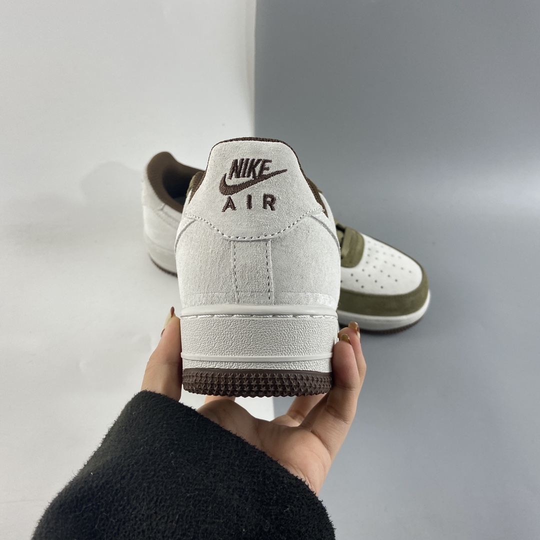 P240  NIKE Air Force 1’07 Low ”麂皮巧克力” 空军一号低帮休闲板鞋 DB2260-199