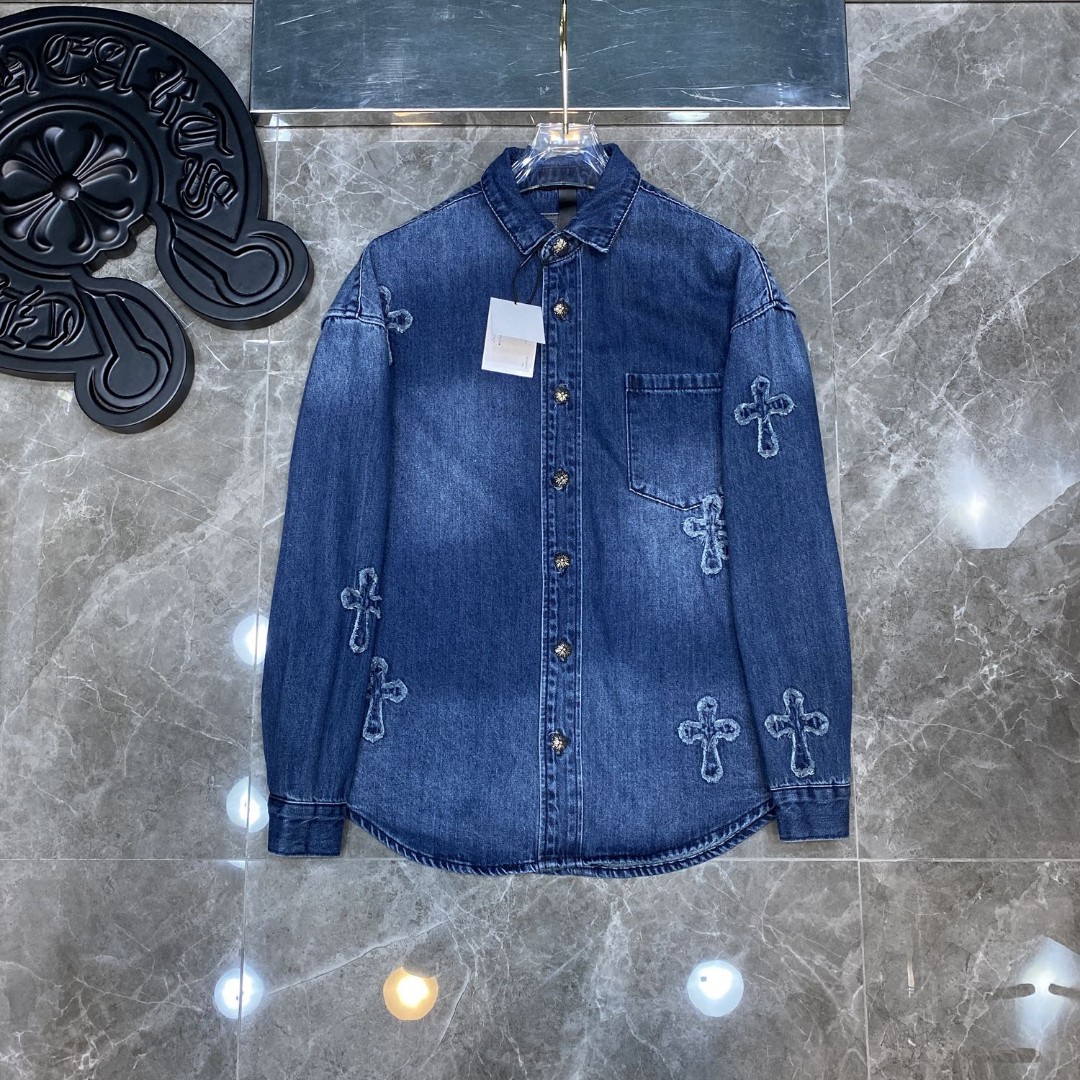 Chrome Hearts Clothing Shirts & Blouses Blue Denim Cotton Fall/Winter Collection