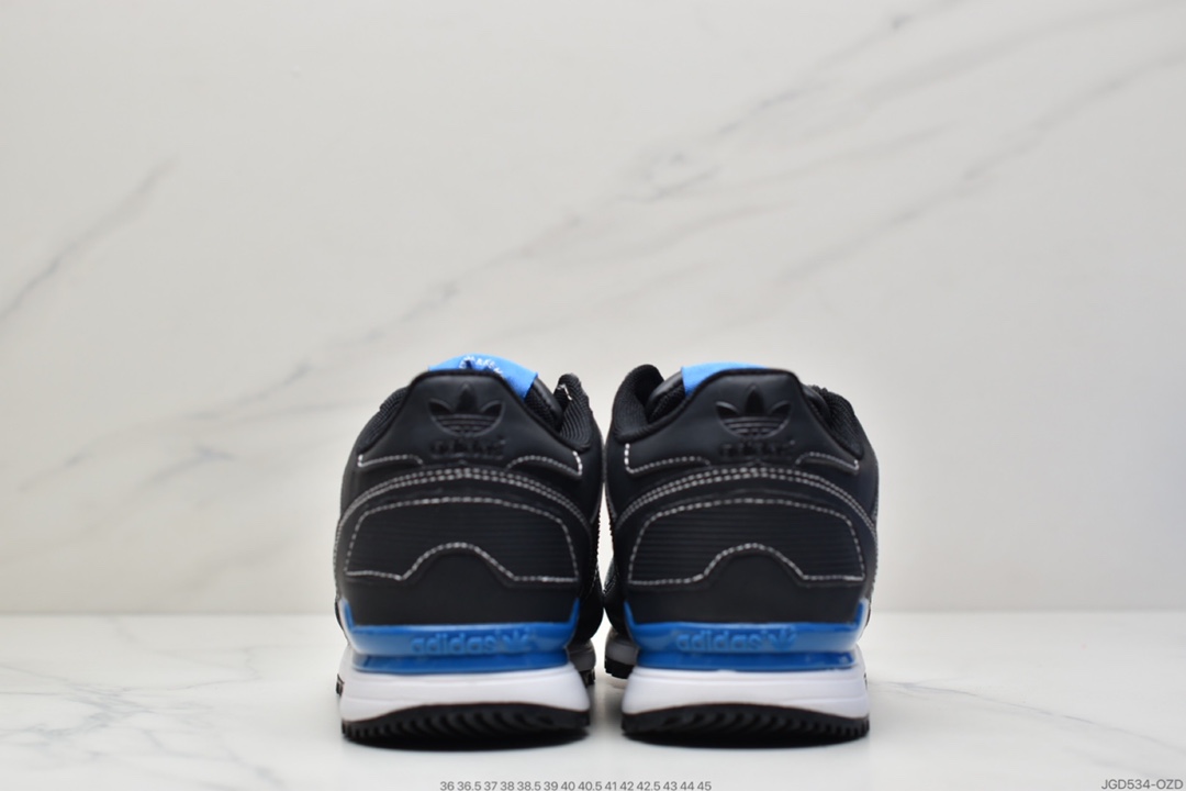180 Adidas Originals ZX700 黑白头层皮制作 三叶草经典复古校园系列G62110
