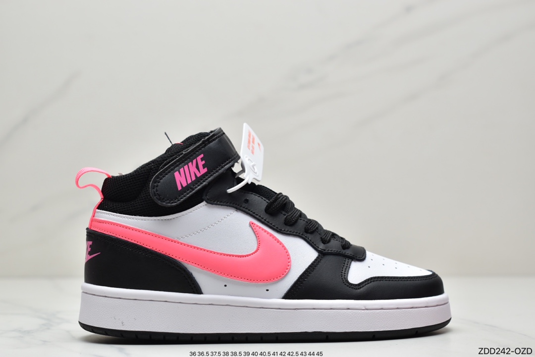 230 耐克Nike Court Borough Mid2 小AJ1高帮百搭休闲运动板鞋CD7782-107