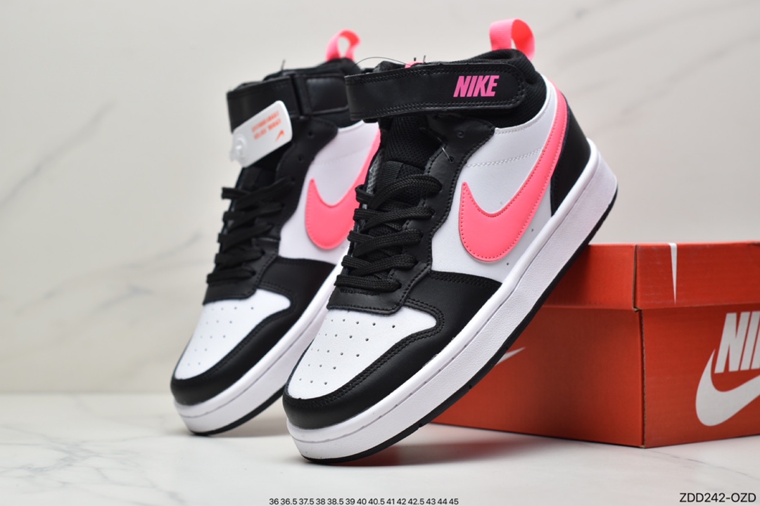 230 耐克Nike Court Borough Mid2 小AJ1高帮百搭休闲运动板鞋CD7782-107