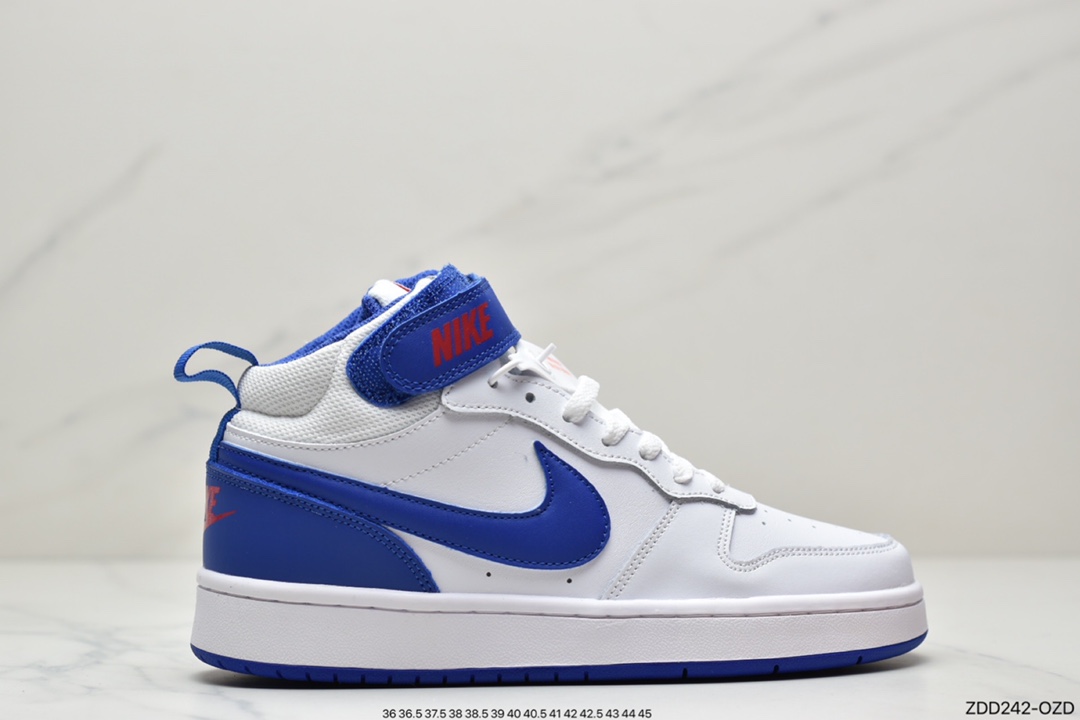230 耐克Nike Court Borough Mid2 小AJ1高帮百搭休闲运动板鞋CD7782-107
