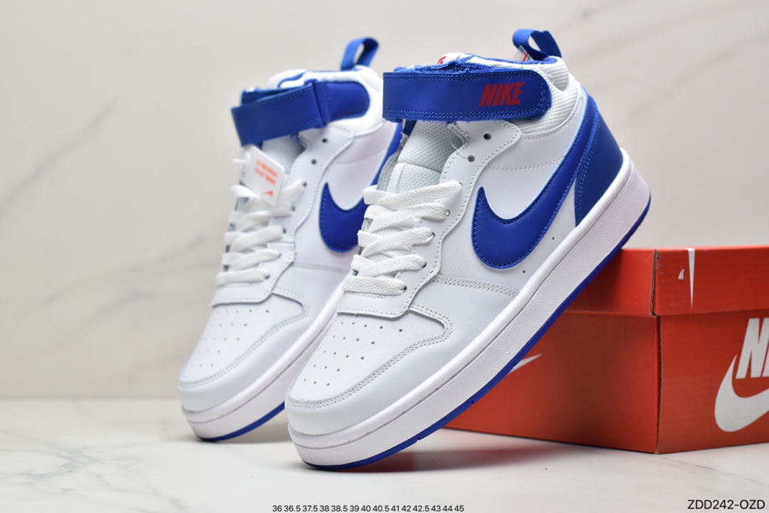 230 耐克Nike Court Borough Mid2 小AJ1高帮百搭休闲运动板鞋CD7782-107