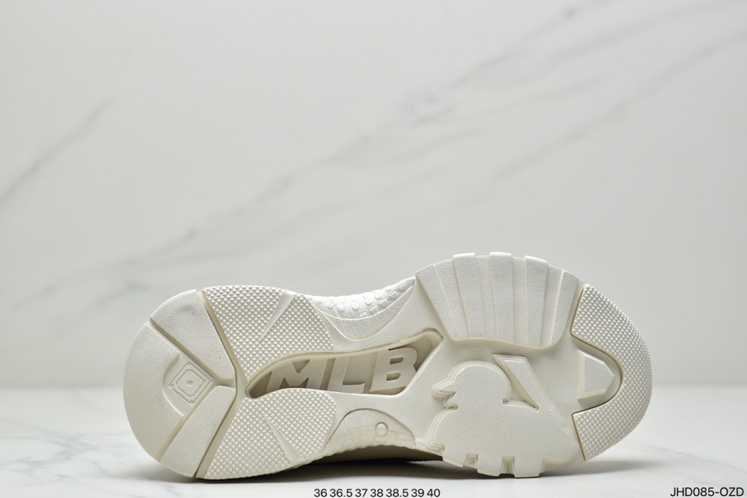 190 美国榄球洋基队限定  x MLB Big Ball Chunky Canvas HI 休闲运动慢跑鞋“白黑NY印花”32SHU1011