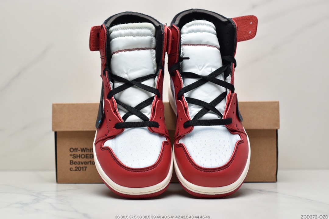 290 Air Jordan 1 x Off-White AJ1 乔丹1代联名款高帮篮球鞋AA3834