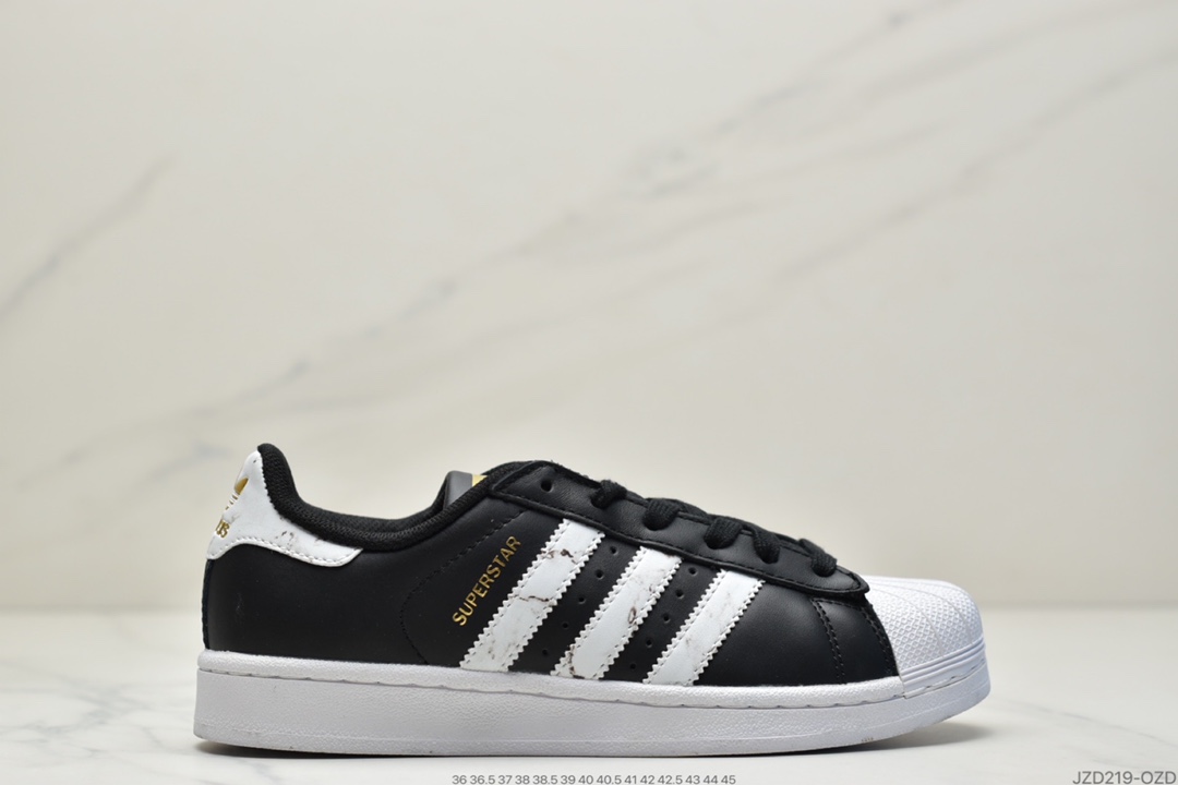 140 阿迪达斯adidas三叶草 Originals Superstar Metal Toe 漆皮黑FV3329