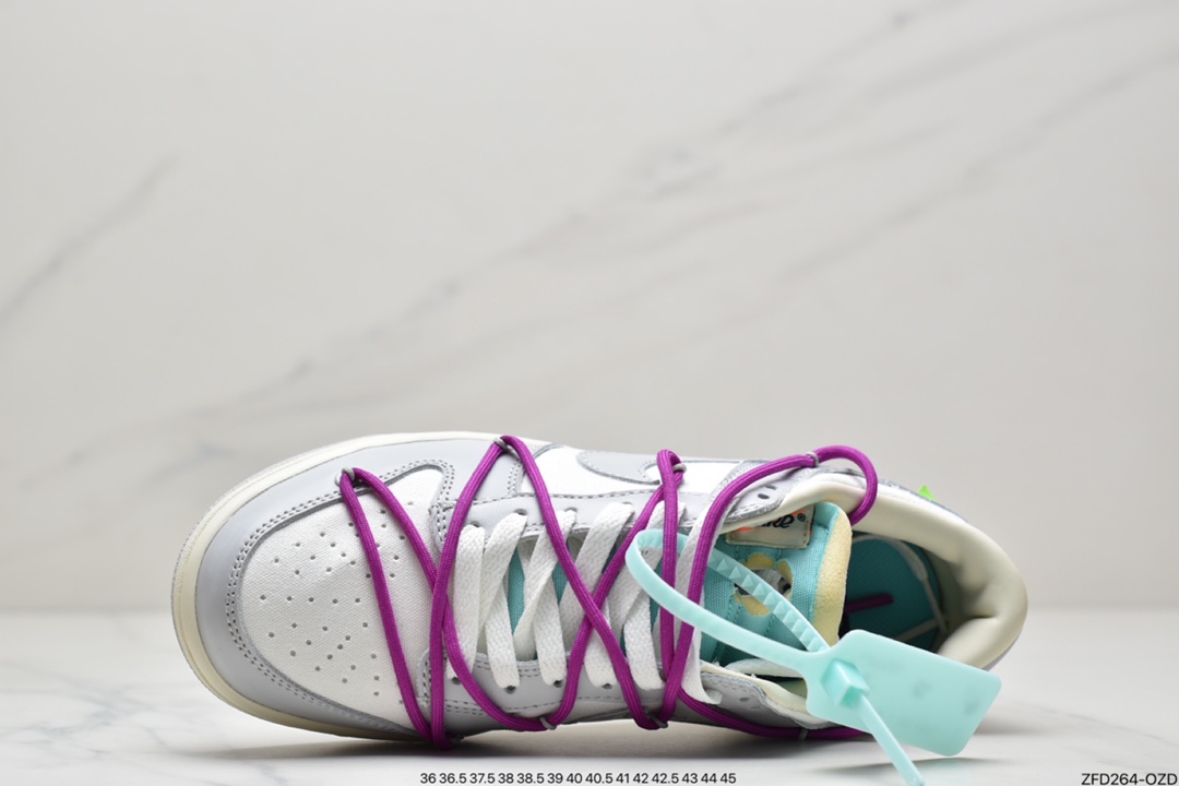 280 Off-White x Nike Dunk Low NO.3白鞋带蓝扣DM1602-118