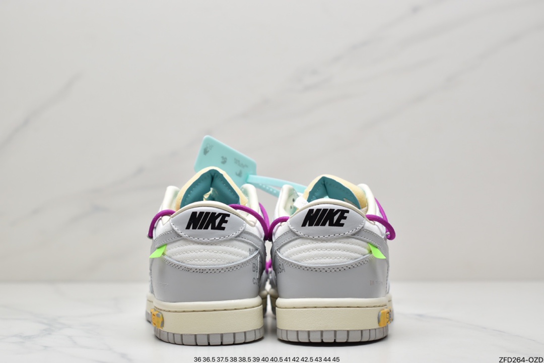 280 Off-White x Nike Dunk Low NO.3白鞋带蓝扣DM1602-118