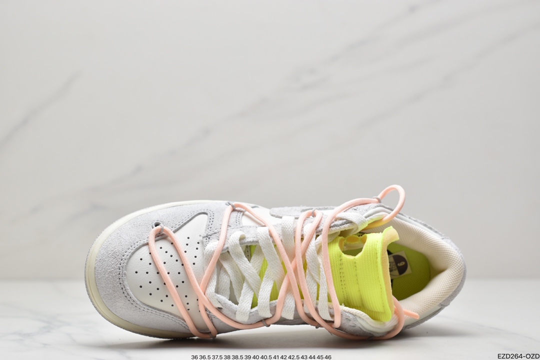 360 Off-White x Nike SB Dunk Low”The 50”扣篮系列低帮经典百搭休闲运动板鞋“OW黑衣粉紫”DM1602-001