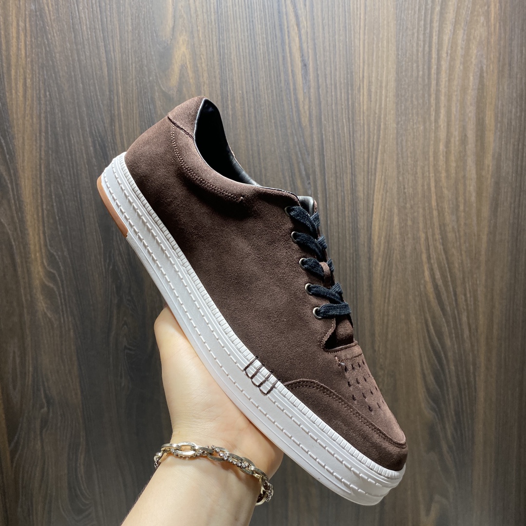 💋 💍BERLUT* 布鲁提 新品 PLAYTIME PALERMO 运动鞋板鞋  一片式皮质鞋 鞋面上