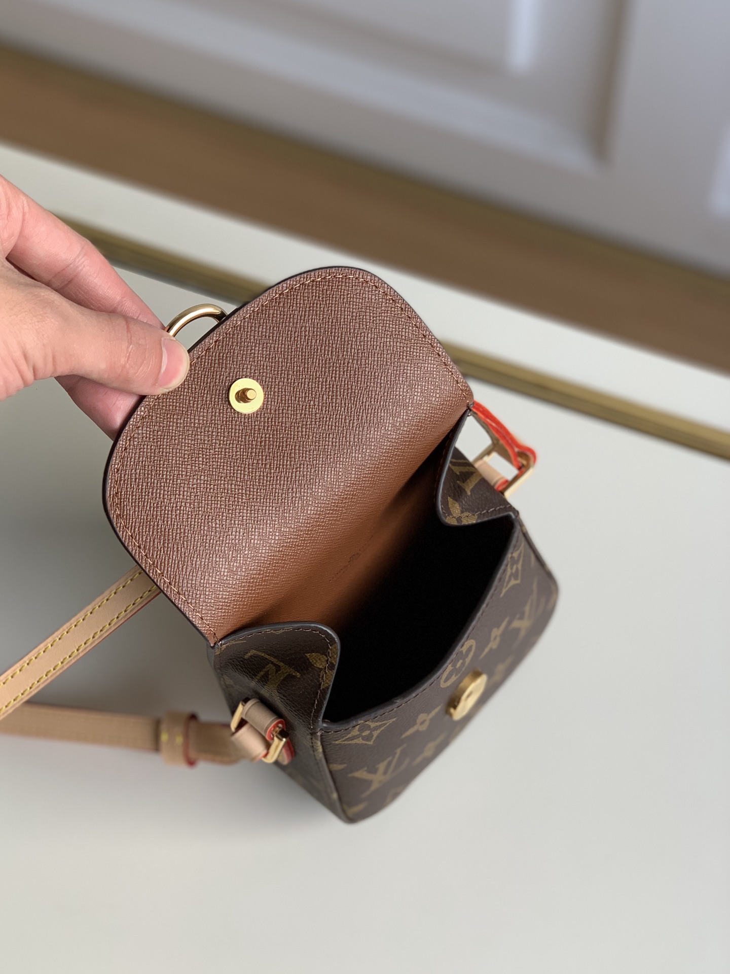 Louis Vuitton LV LU Saint Cloud 中古系列马鞍包 M51245