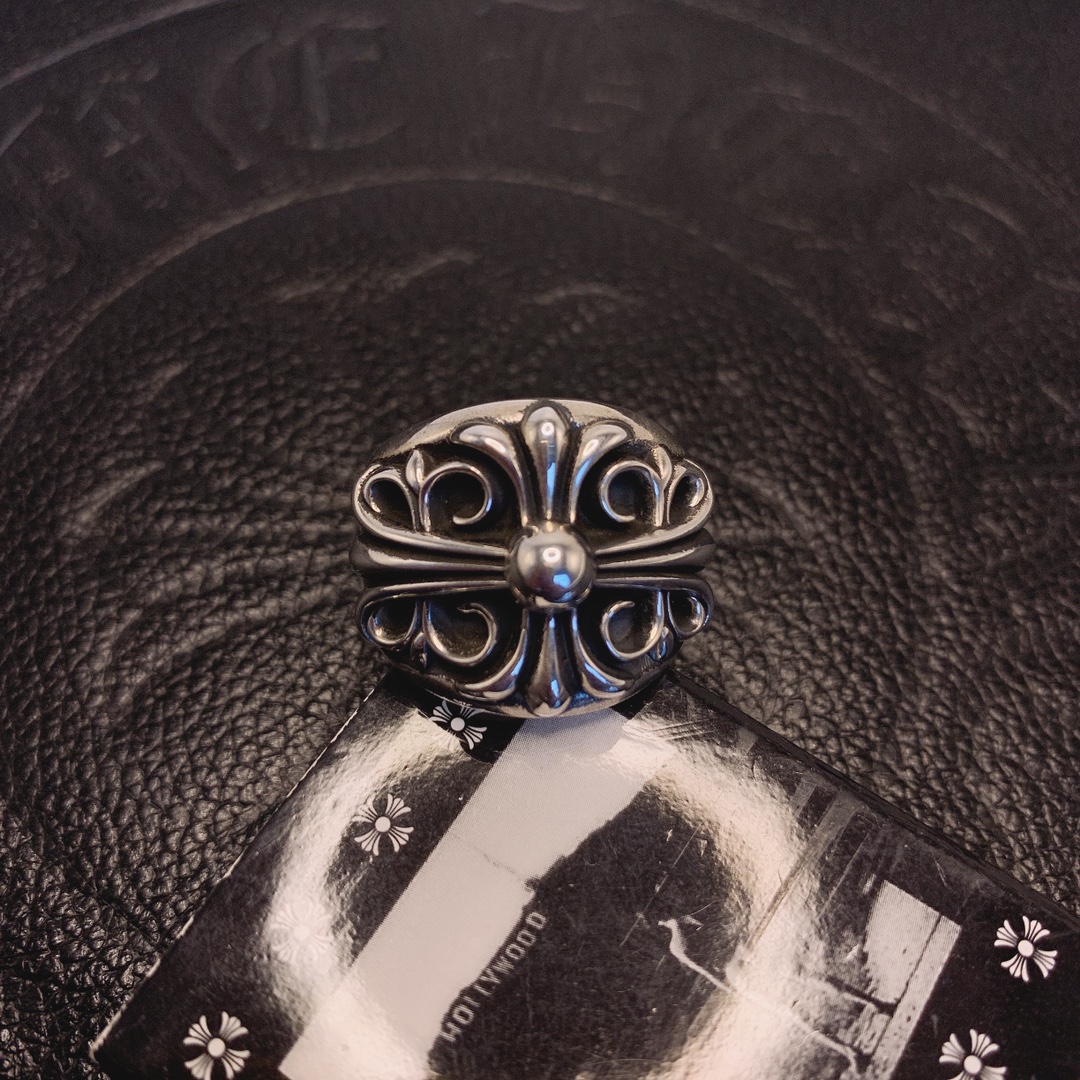 Chrome Hearts 品质克罗心Chrome heart keeper十字花守护着戒指