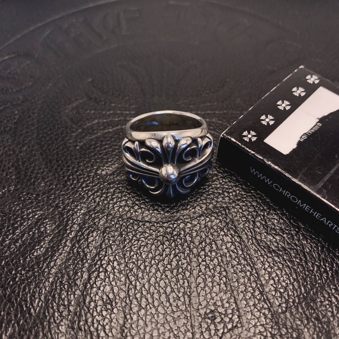 Chrome Hearts 品质克罗心Chrome heart keeper十字花守护着戒指