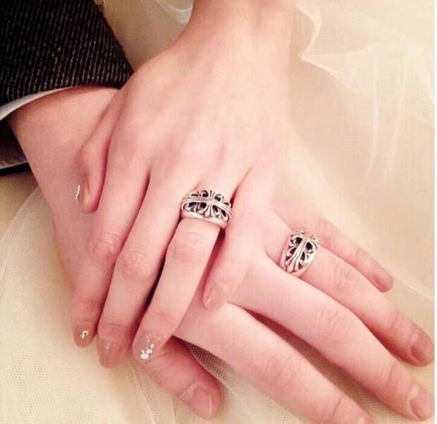 Chrome Hearts 品质克罗心Chrome heart keeper十字花守护着戒指