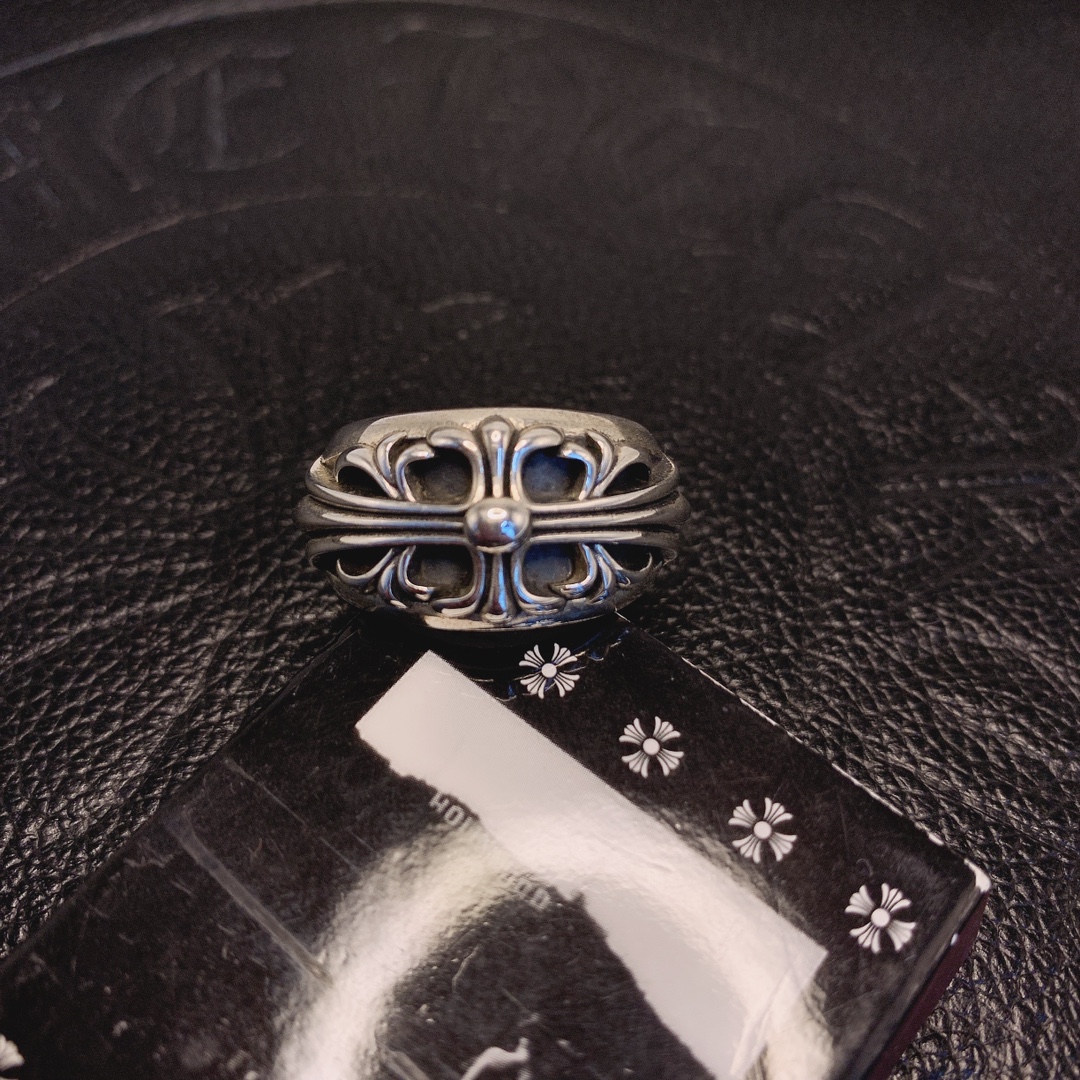 Chrome Hearts 品质克罗心Chrome heart keeper十字花守护着戒指