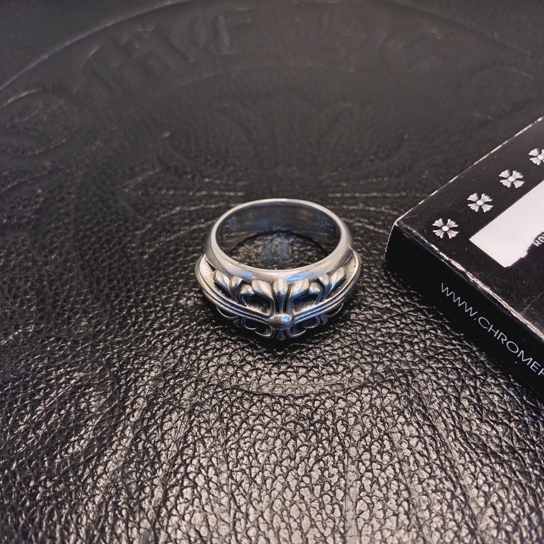Chrome Hearts 品质克罗心Chrome heart keeper十字花守护着戒指