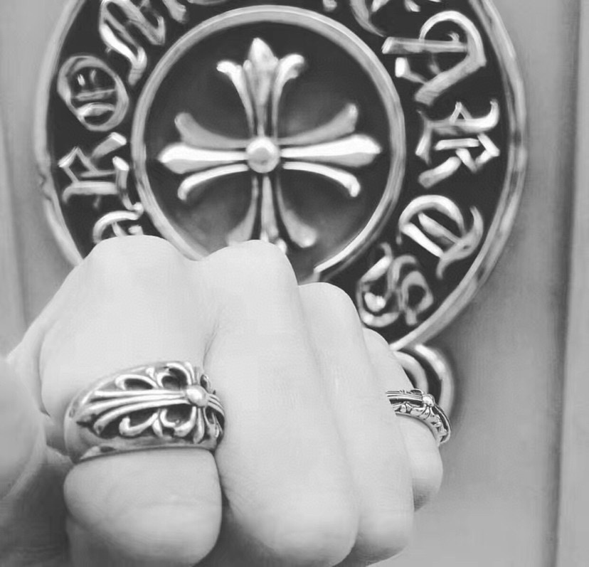Chrome Hearts 品质克罗心Chrome heart keeper十字花守护着戒指