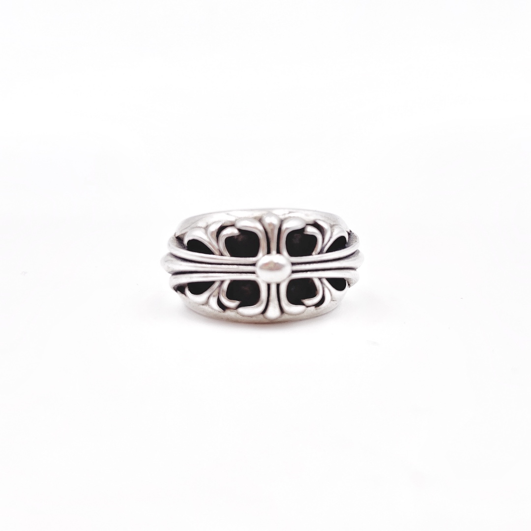 Chrome Hearts 品质克罗心Chrome heart keeper十字花守护着戒指
