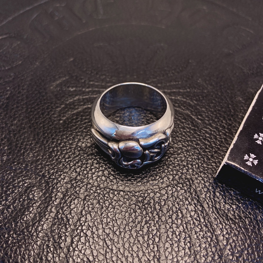 Chrome Hearts 𝐂𝐡𝐫𝐨𝐦𝐞 𝐡𝐞𝐚𝐫𝐭𝐬 克罗心桃心宝剑戒指