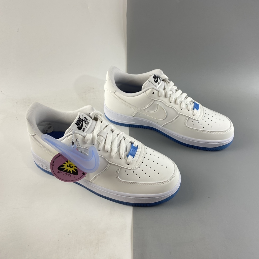 P200  NIKE Air Force 1 空军一号紫光变色低帮运动休闲板鞋 DA8301-100