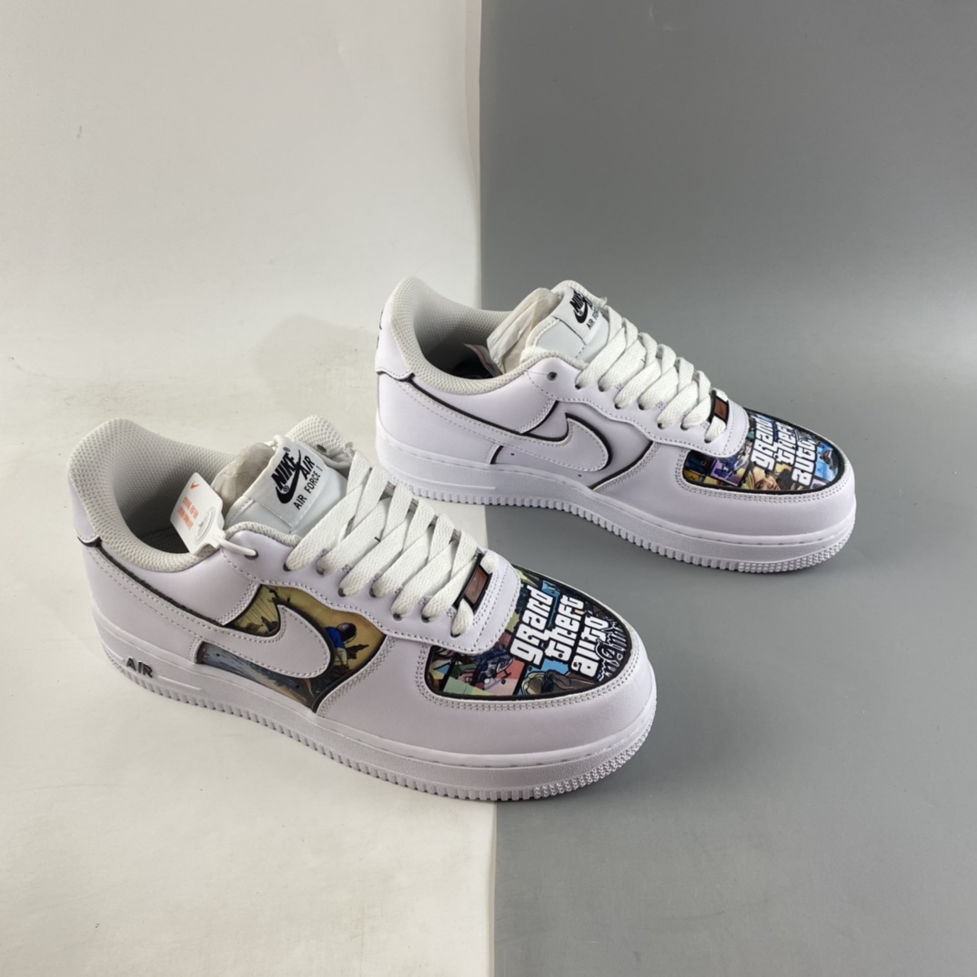 P260  NIKE Air Force 1’07 Low 侠道飞车主题空军一号低帮休闲板鞋 CW2288-302