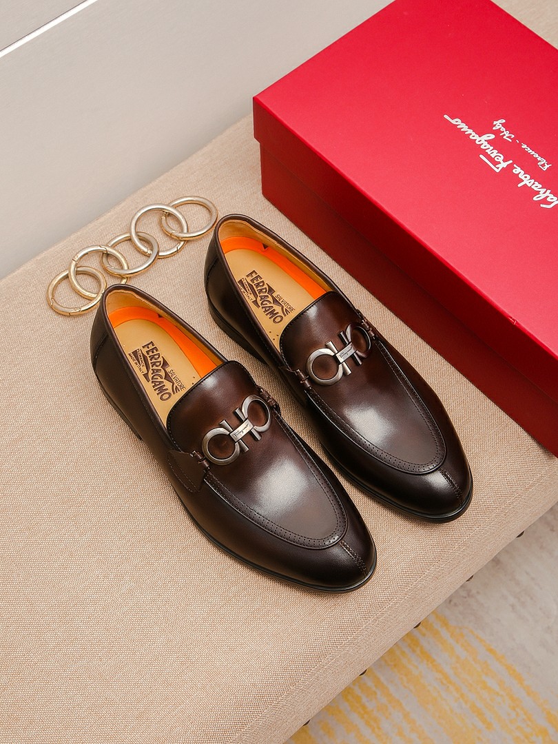 J0  Ferragamo「 菲拉格慕」皮鞋正码