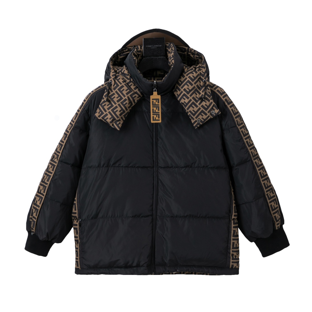 Fendi Replica
 Clothing Down Jacket White Duck Down Winter Collection