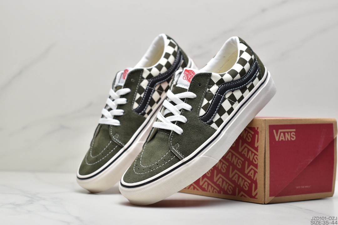 140 万斯Vans Suede Sk8-Low 灰黑棋盘格范斯官方 VN0A4UUK4W7