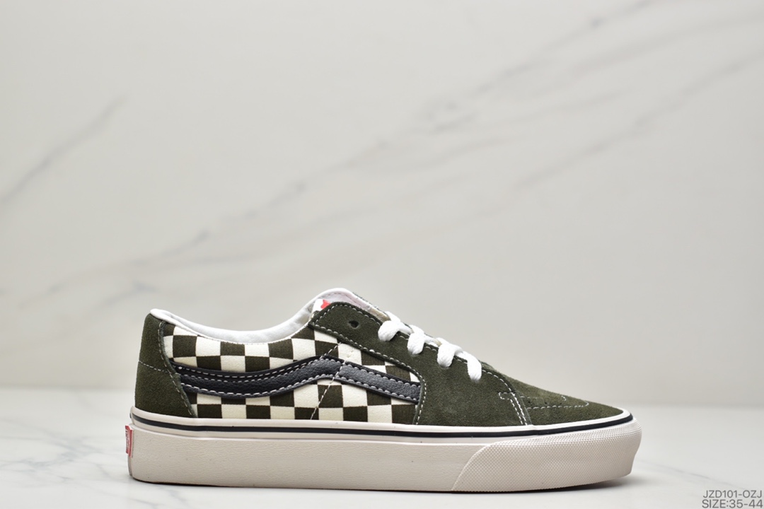 140 万斯Vans Suede Sk8-Low 灰黑棋盘格范斯官方 VN0A4UUK4W7