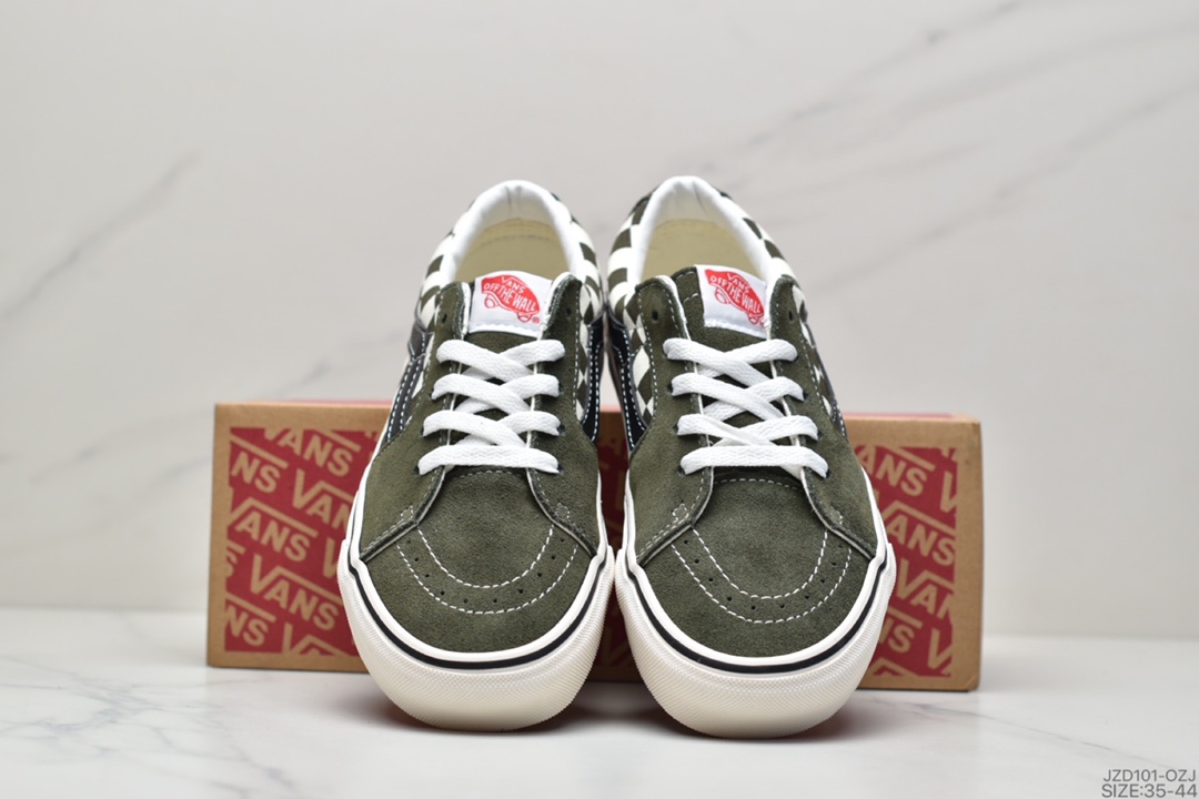 140 万斯Vans Suede Sk8-Low 灰黑棋盘格范斯官方 VN0A4UUK4W7