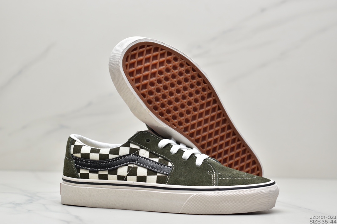 140 万斯Vans Suede Sk8-Low 灰黑棋盘格范斯官方 VN0A4UUK4W7