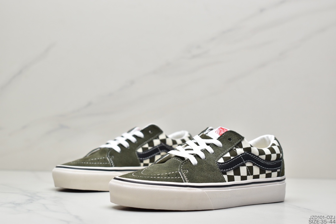 140 万斯Vans Suede Sk8-Low 灰黑棋盘格范斯官方 VN0A4UUK4W7
