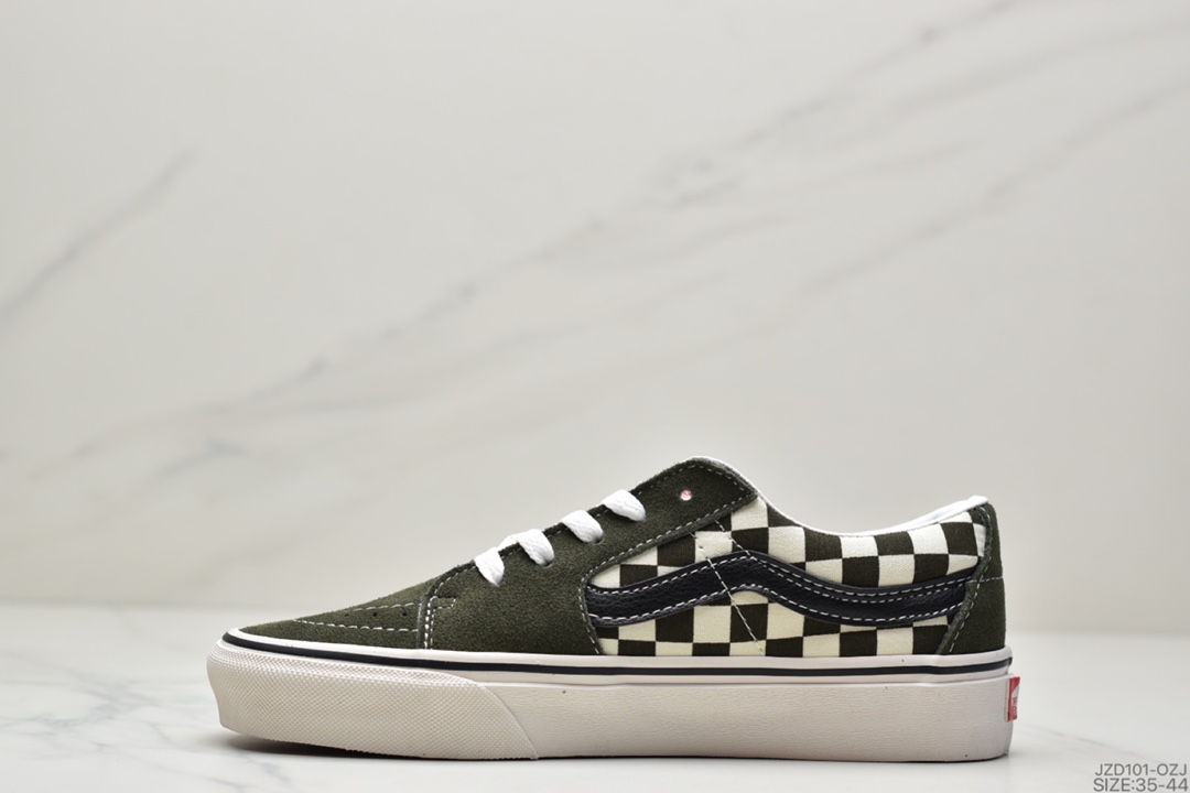 140 万斯Vans Suede Sk8-Low 灰黑棋盘格范斯官方 VN0A4UUK4W7