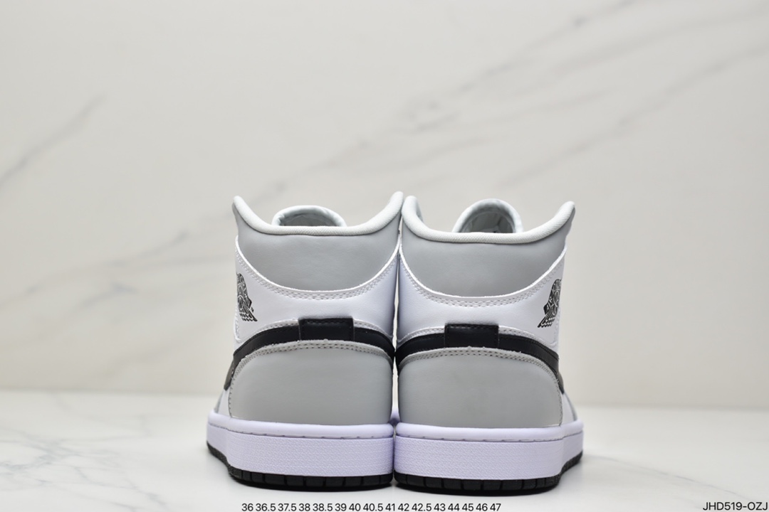 190 Air Jordan 1 Mid ” Light Smoke Grey” AJ1乔1中帮文化篮球鞋 BQ6472-015