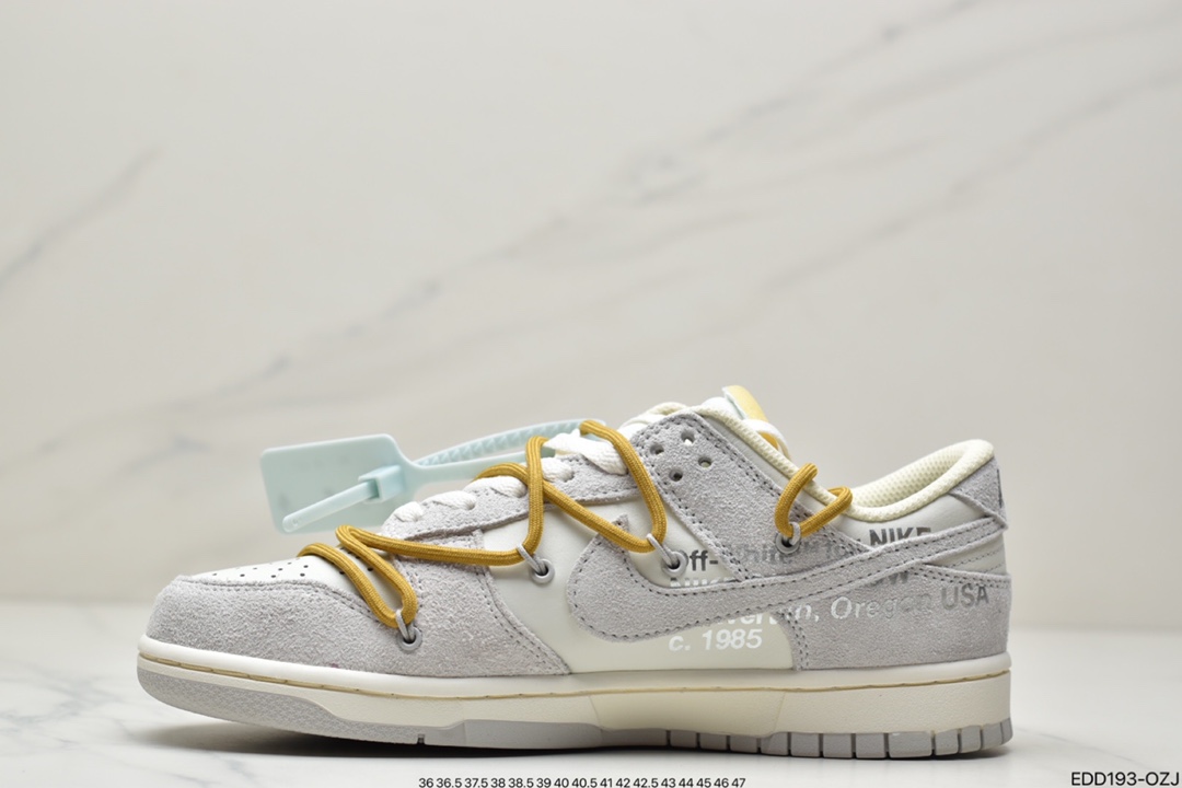 340 全新系列，再度联乘VIRGIL ABLOH 设计师独立品牌Off-White x Nike SB Dunk Low ”The 10/50” OW灰白 DJ0950-114