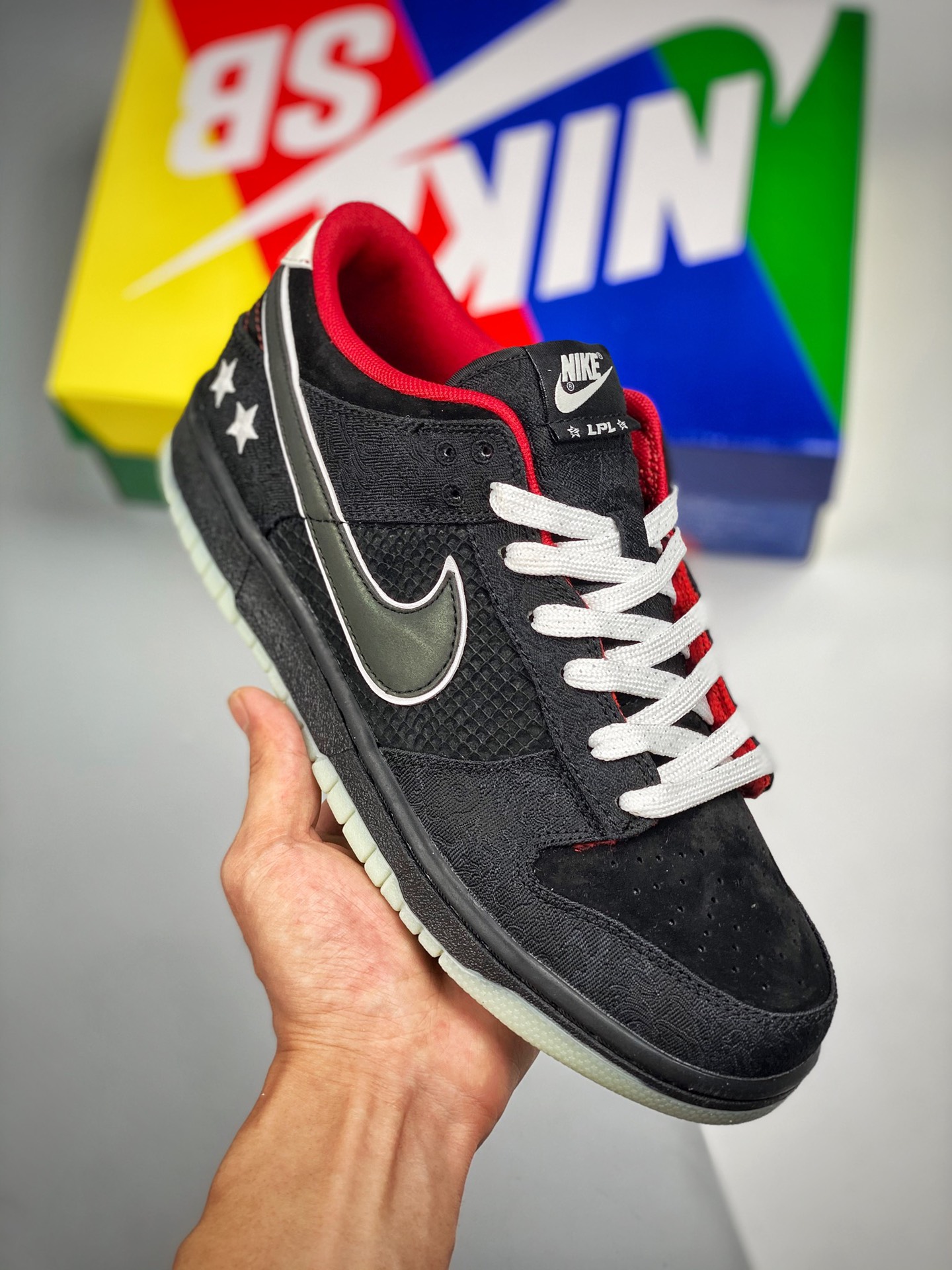 LPL x NK Dunk LOW luminoso, estrellas, League of Legends, material de primera capa original, molde exclusivo procesado …