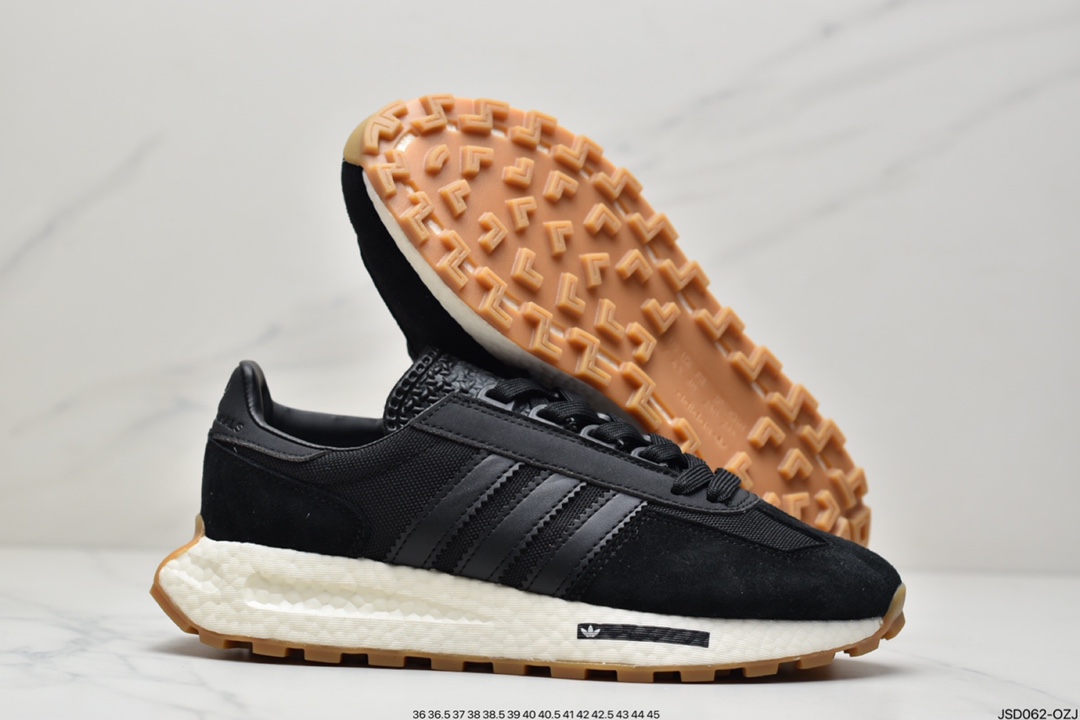 200 阿迪达斯adidas Racing 1 Boost Prototype  速度轻盈复古系列百搭透气运动慢跑鞋 HO3078