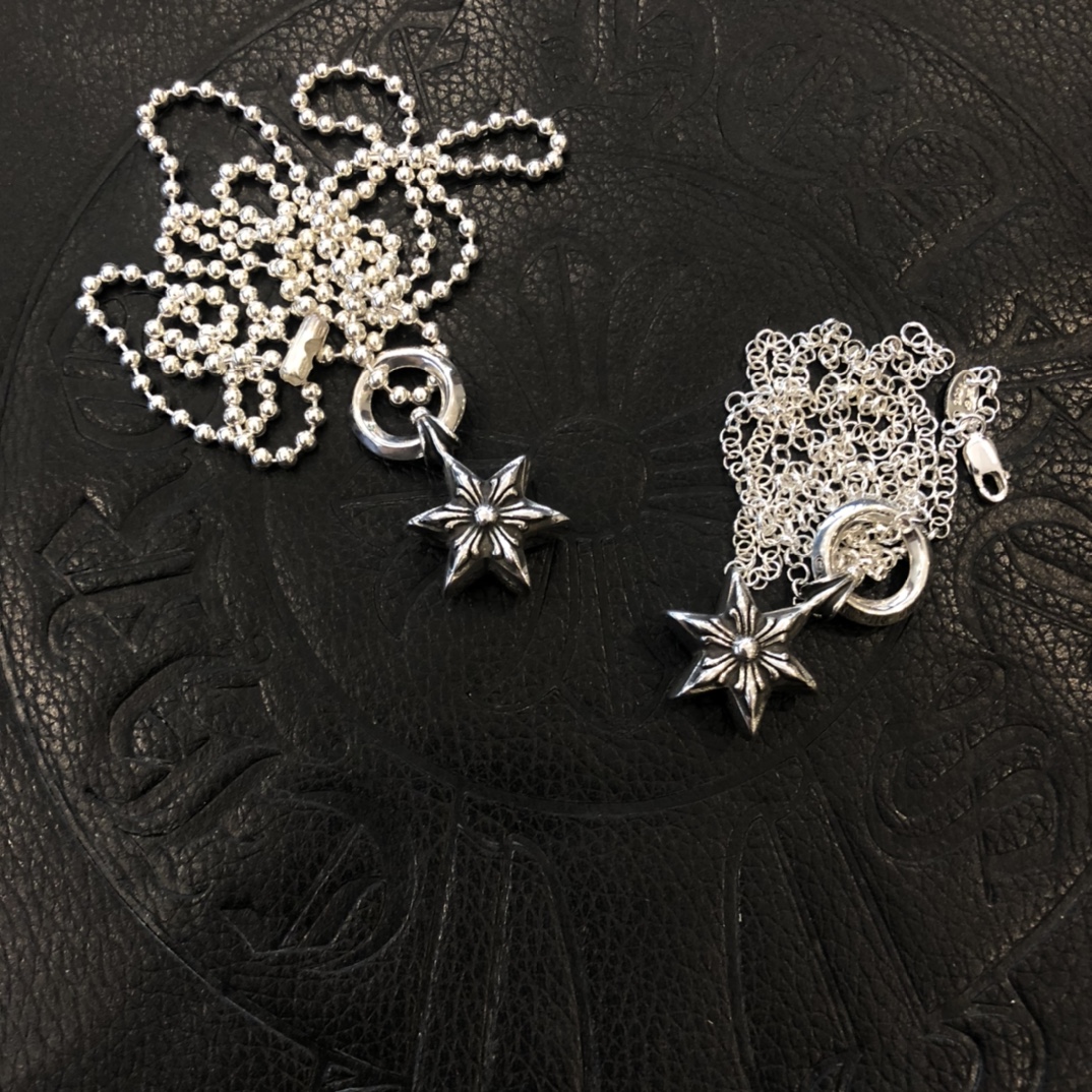Chrome Hearts 𝐂𝐡𝐫𝐨𝐦𝐞 𝐡𝐞𝐚𝐫𝐭𝐬 克罗心 六角星项链