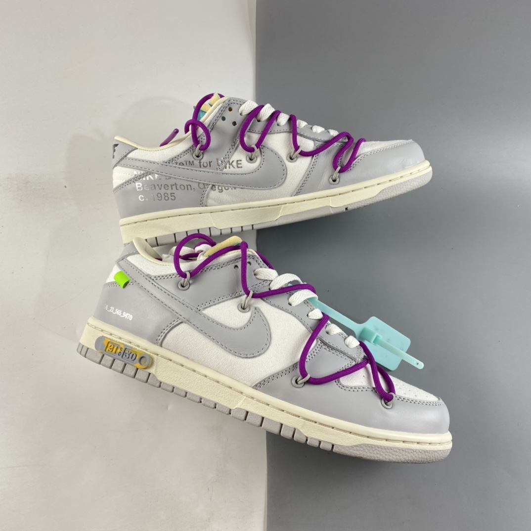 P280  Off-White x Nike SB Dunk Low”The 50”扣篮系列低帮经典百搭休闲运动板鞋 DM1602-100