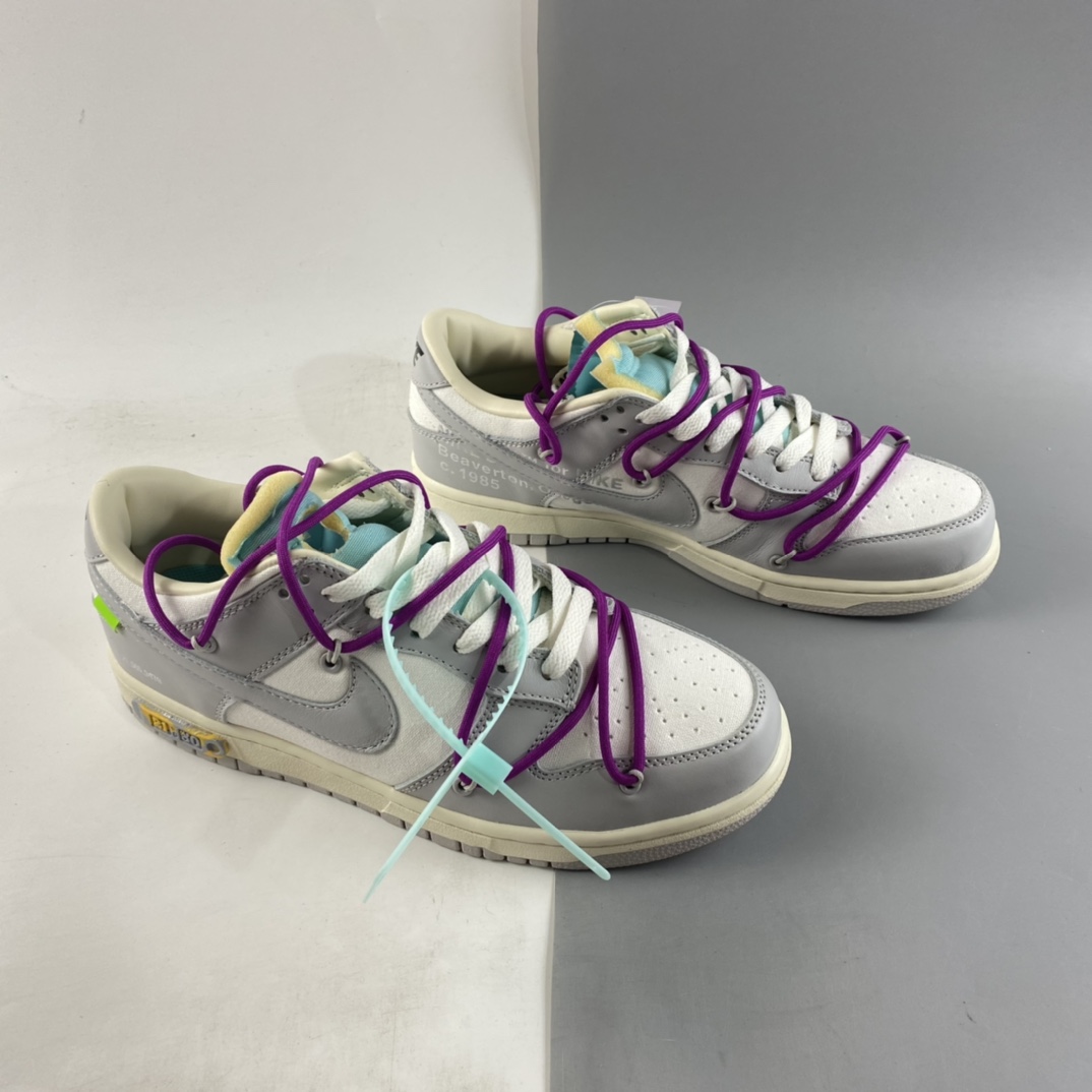 P280  Off-White x Nike SB Dunk Low”The 50”扣篮系列低帮经典百搭休闲运动板鞋 DM1602-100