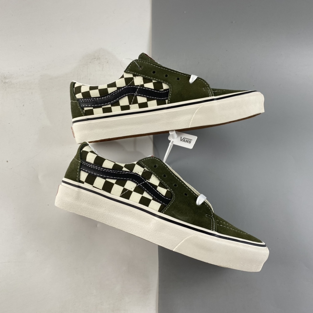 P150  Vans Suede -low 万斯范斯浅绿色棋盘格男女鞋休闲板鞋 VN0A4UUK2V5