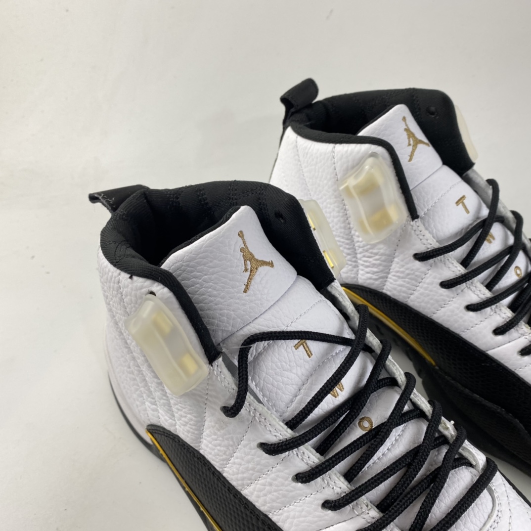 P400  Air Jordan 12 Retro AJ12 “黑白金扣”CT8013-170