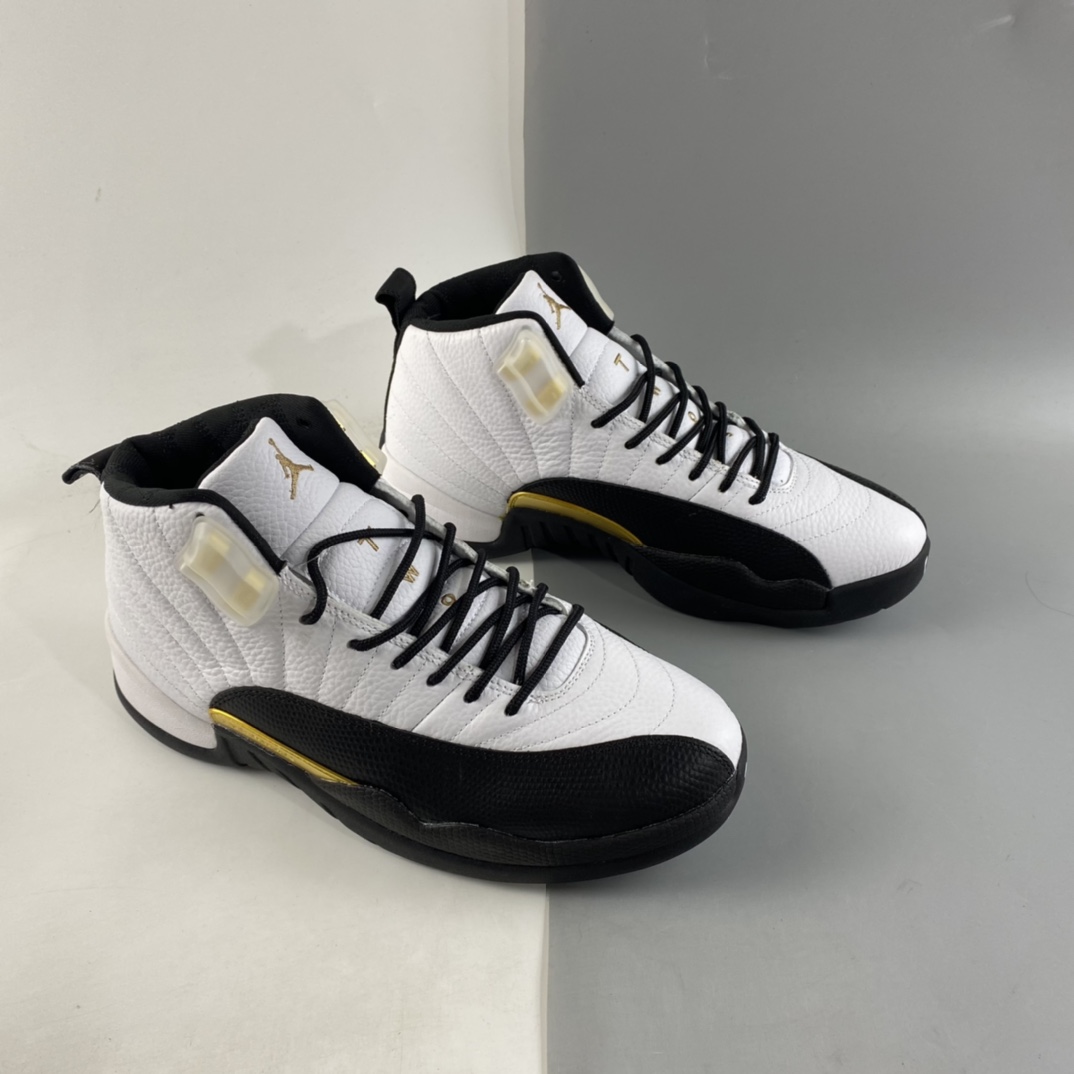P400  Air Jordan 12 Retro AJ12 “黑白金扣”CT8013-170