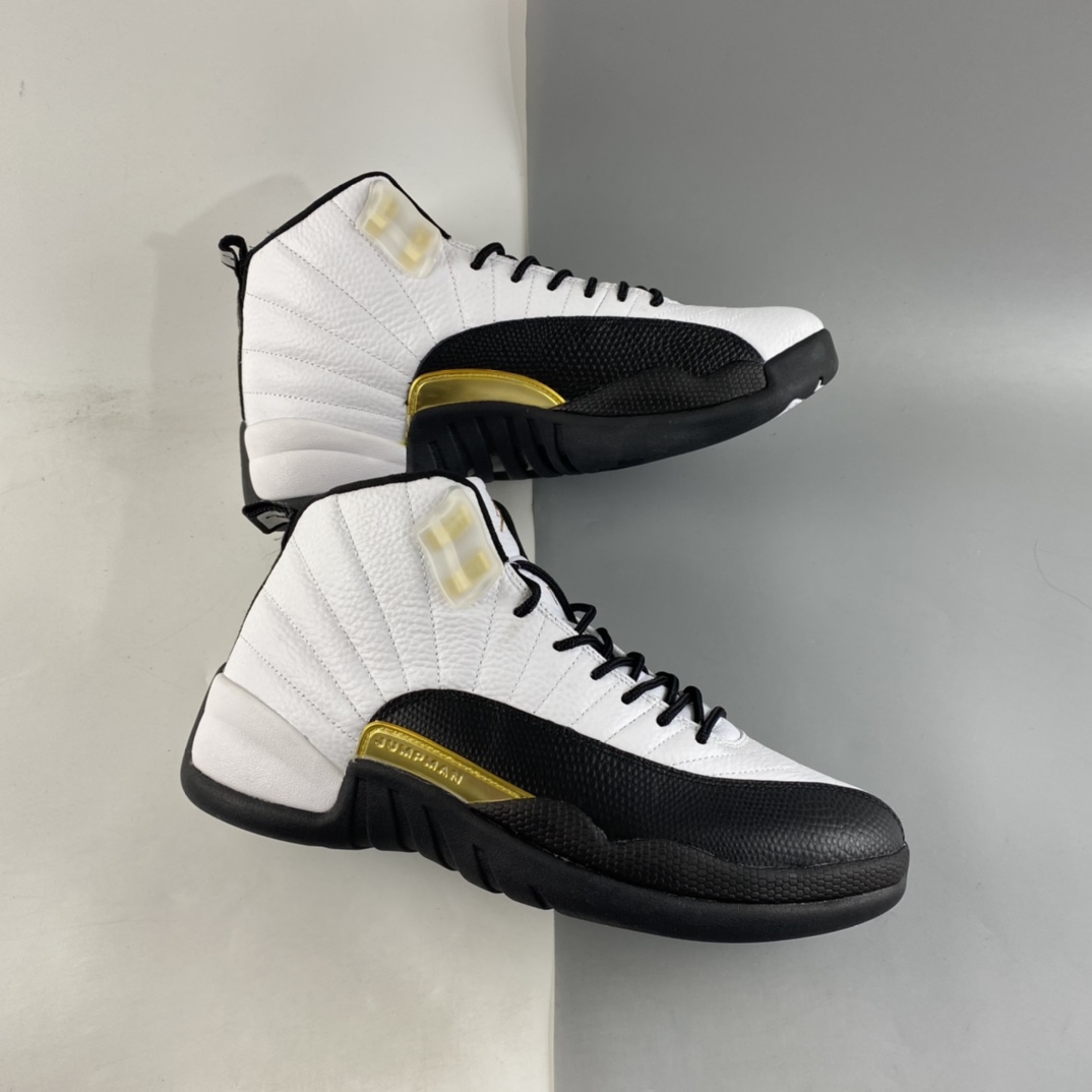 P400  Air Jordan 12 Retro AJ12 “黑白金扣”CT8013-170