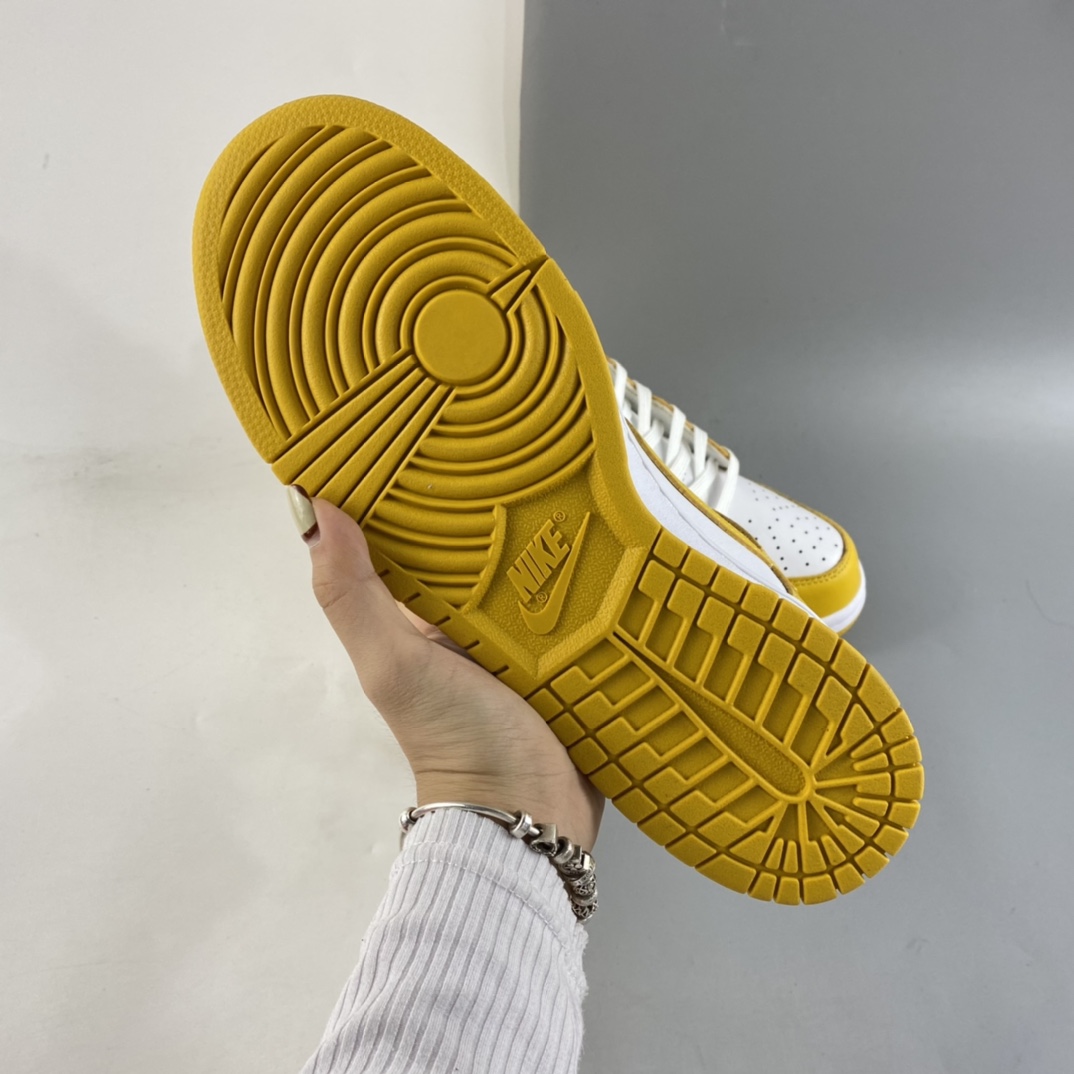 P400  NIKE SB Dunk High 白黄配色SB扣碎篮板高帮板鞋 DD1869-106