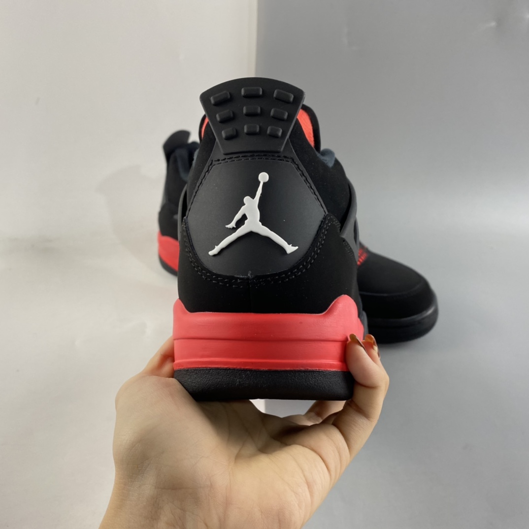 240  Air Jordan 4 Retro”Red Thunder” AJ4代中帮复古休闲运动文化篮球鞋“黑红雷电”CT8527-016