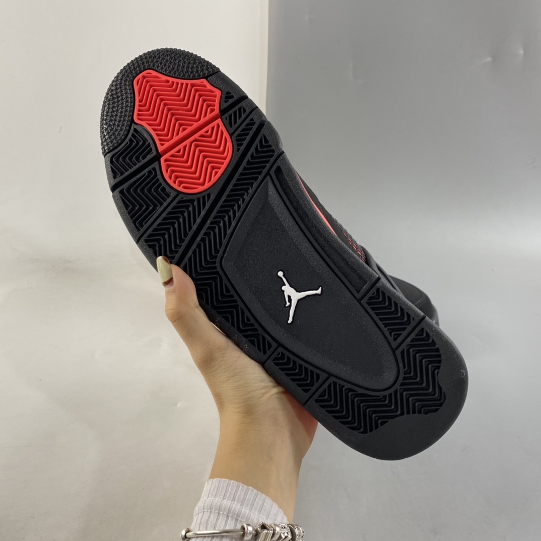 240  Air Jordan 4 Retro”Red Thunder” AJ4代中帮复古休闲运动文化篮球鞋“黑红雷电”CT8527-016