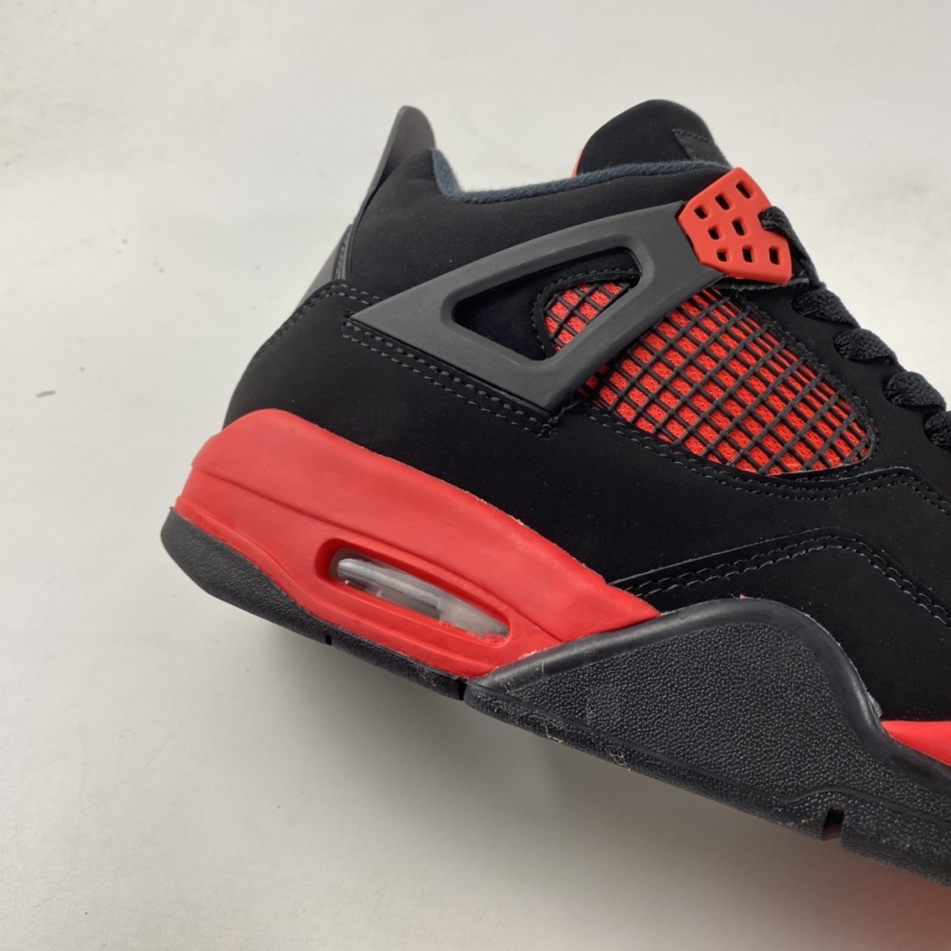 240  Air Jordan 4 Retro”Red Thunder” AJ4代中帮复古休闲运动文化篮球鞋“黑红雷电”CT8527-016