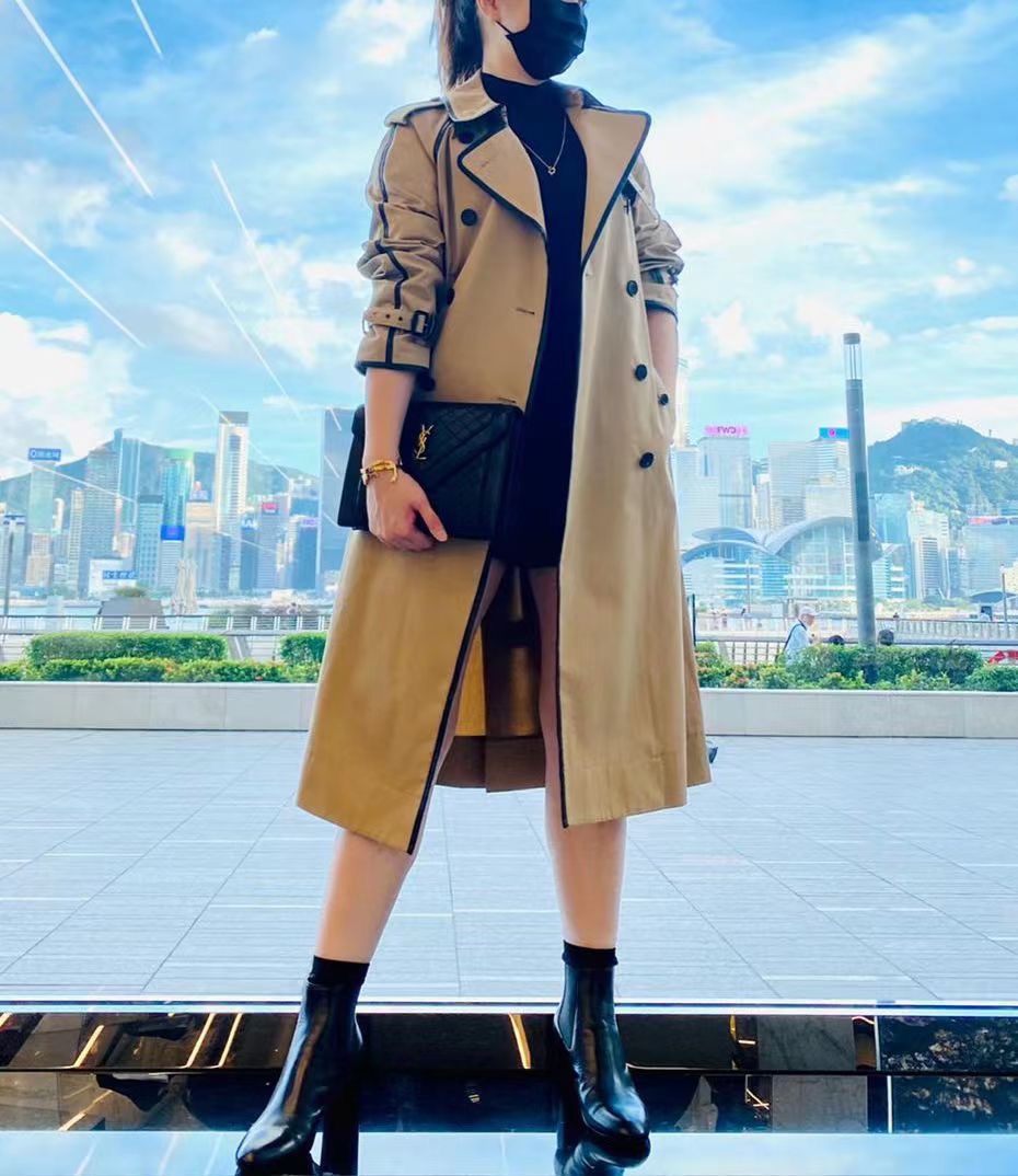 Saint laurent Ysl Gaby绗缝纹路信封斜挎包 668863黑色